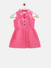 Load image into Gallery viewer, Girls Pink Printed Fit &amp; Flare Dress