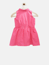 Load image into Gallery viewer, Girls Pink Printed Fit &amp; Flare Dress