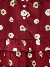 Load image into Gallery viewer, Girls Pink Self Design A-Line Dress