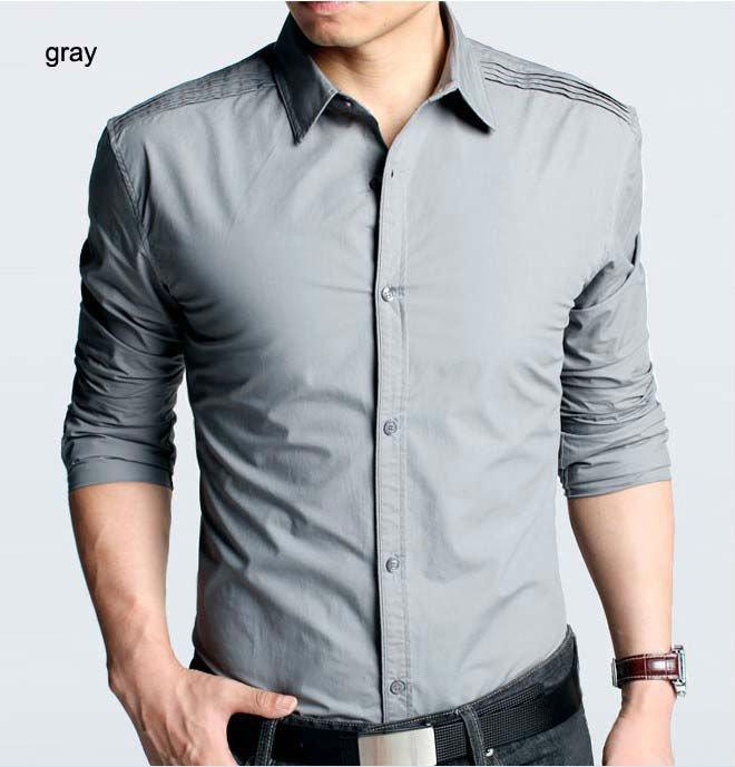 Men's Formal Grey Shirt