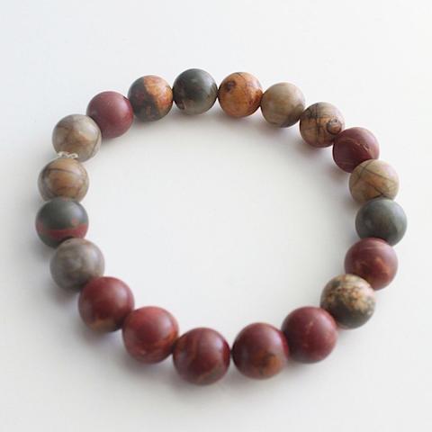 Unisex Red Creek Jasper Bracelet